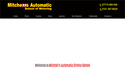 Desktop Screenshot of mitchells-automaticdrivinglessons.co.uk
