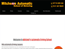 Tablet Screenshot of mitchells-automaticdrivinglessons.co.uk